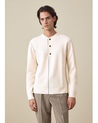 Paul Smith - Merino Wool Henley Sweater - Lyst