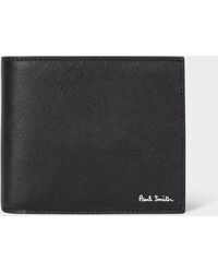 Paul Smith - Black 'mini Blur' Interior Billfold Wallet - Lyst