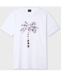 Paul Smith - 'Palm Tree' Print T-Shirt - Lyst