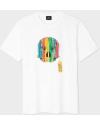 Paul Smith - 'Wooden Skull' Print T-Shirt - Lyst