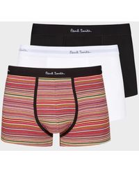 Paul Smith - 3 Pack Underwear Col: /red Stripe/black, Size: L - Lyst