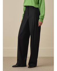 Paul Smith - Wool-Cashmere Wide-Leg Trousers - Lyst