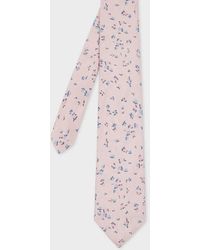 Paul Smith - Light Silk 'Art Floral' Tie - Lyst