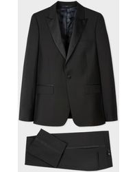 Paul Smith - The Soho - Tailored-fit Black Wool-mohair Evening Suit - Lyst
