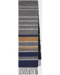 Paul Smith - Merino-Cashmere Stripe Scarf - Lyst