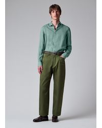 Paul Smith - Relaxed-Fit Khaki Stretch-Cotton Chinos - Lyst