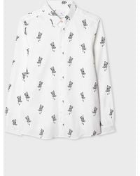 Paul Smith - Regular-Fit Cotton 'Cow' Print Shirt - Lyst