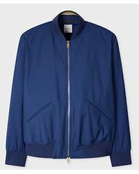 Paul Smith - Cobalt 'Storm System' Wool Bomber Jacket - Lyst