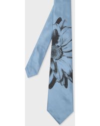 Paul Smith - 'Daisy Photo Floral' Silk Tie - Lyst
