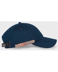 Paul Smith - 'Signature Stripe' Trim Baseball Cap - Lyst