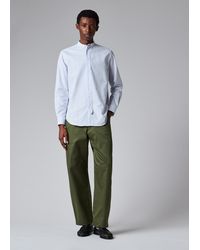 Paul Smith - Light Stripe Grandad-Collar Shirt - Lyst