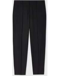 Paul Smith - Tapered-Fit Wool Trousers - Lyst