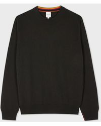 Paul Smith - Dark Cashmere Crew Neck Sweater - Lyst