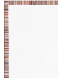 Paul Smith - Cotton Pocket Square With 'Signature Stripe' Border - Lyst