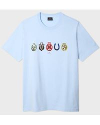 Paul Smith - Sky 'Lucky Charm' Print T-Shirt - Lyst