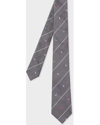 Mixed Birds Country Silk Tie