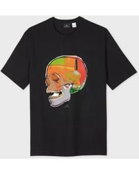 Paul Smith - Slim-Fit 'Skull Sketch' Print Slim-Fit T-Shirt - Lyst
