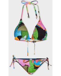 Paul Smith - Multicolour 'River Collage' Bikini Set - Lyst