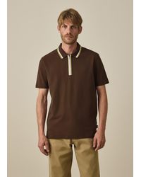 Paul Smith - Contrast Tipping Zip Polo Shirt - Lyst