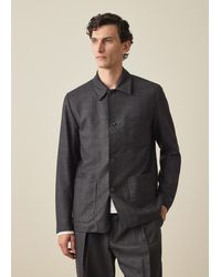 Paul Smith - And Check Wool Work Jacket - Lyst