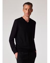 Paul Smith - Merino Wool V-Neck Sweater - Lyst