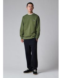 Paul Smith - Khaki Organic Cotton Zebra Logo Sweatshirt - Lyst