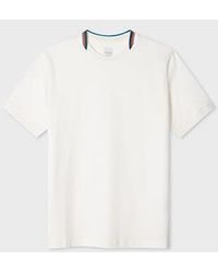 Paul Smith - 'Signature Stripe' Collar T-Shirt - Lyst