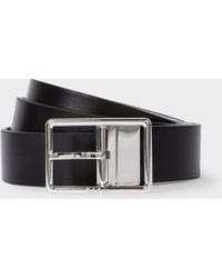 Paul Smith - Leather 'signature Stripe' Reversible Cut-to-fit Belt Multicolour - Lyst