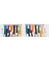 Paul Smith - 'Signature Stripe' Curve Cufflinks - Lyst