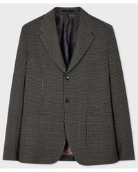 Paul Smith - Slim-Fit Gingham Check Stretch-Wool Three-Button Blazer - Lyst