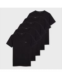 Paul Smith - Logo Organic Cotton Logo Lounge T-Shirts Three Pack - Lyst