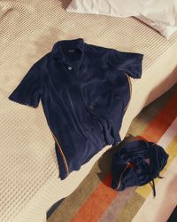 Paul Smith - Navy Blue Towelling Lounge Shirt - Lyst