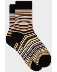 Paul Smith - Multistripe Sock Multi Os - Lyst