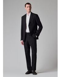 Paul Smith - Tapered-Fit Dark Linen Trousers - Lyst