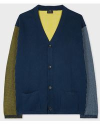 Paul Smith - Mixed-Panel Cotton Cardigan - Lyst
