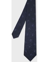 Paul Smith - Tonal Floral Silk Tie - Lyst