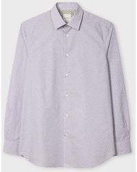 Paul Smith - Tailored-Fit Lilac 'Cars And Camels' Shirt - Lyst