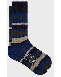 Paul Smith - Stripe Merino Wool Socks - Lyst