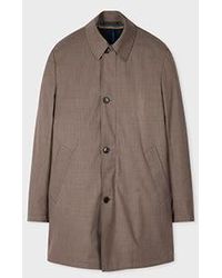 Paul Smith - Melange 'Storm System' Wool Mac With Detachable Gilet - Lyst