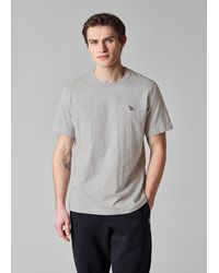 Paul Smith - Marl Cotton Zebra Logo T-Shirt - Lyst