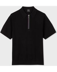 PS by Paul Smith - Mens Sweater Ss Zip Polo - Lyst