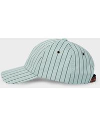 Paul Smith - Green Stripe Baseball Cap - Lyst