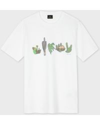 Paul Smith - Slim-Fit 'Cactus' Print T-Shirt - Lyst