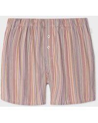 Paul Smith - 'Signature Stripe' Cotton Boxer Shorts - Lyst