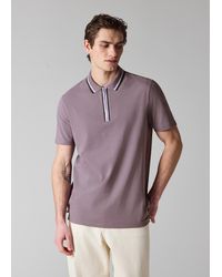 Paul Smith - Contrast Tipping Zip Polo Shirt - Lyst