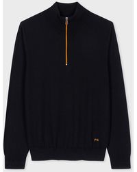 PS by Paul Smith - Mens Sweater Zip Neck - Lyst