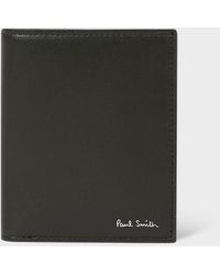 Paul Smith - Dark Leather Compact Billfold And Coin Wallet - Lyst