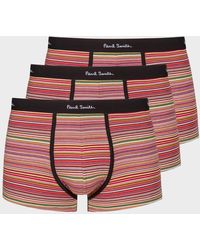 Paul Smith - 'signature Stripe' Low-rise Boxer Briefs Three Pack - Lyst