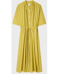 Paul Smith - Lime Lyocell-Cotton Shirt Dress - Lyst