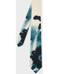 Paul Smith - Ecru And Silk 'Field Flowers' Tie - Lyst